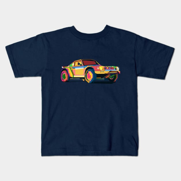 Porsche Safari Kids T-Shirt by Shuriken